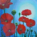 Sally Tiska Rice, Luminous Blossoms, 48”x48”